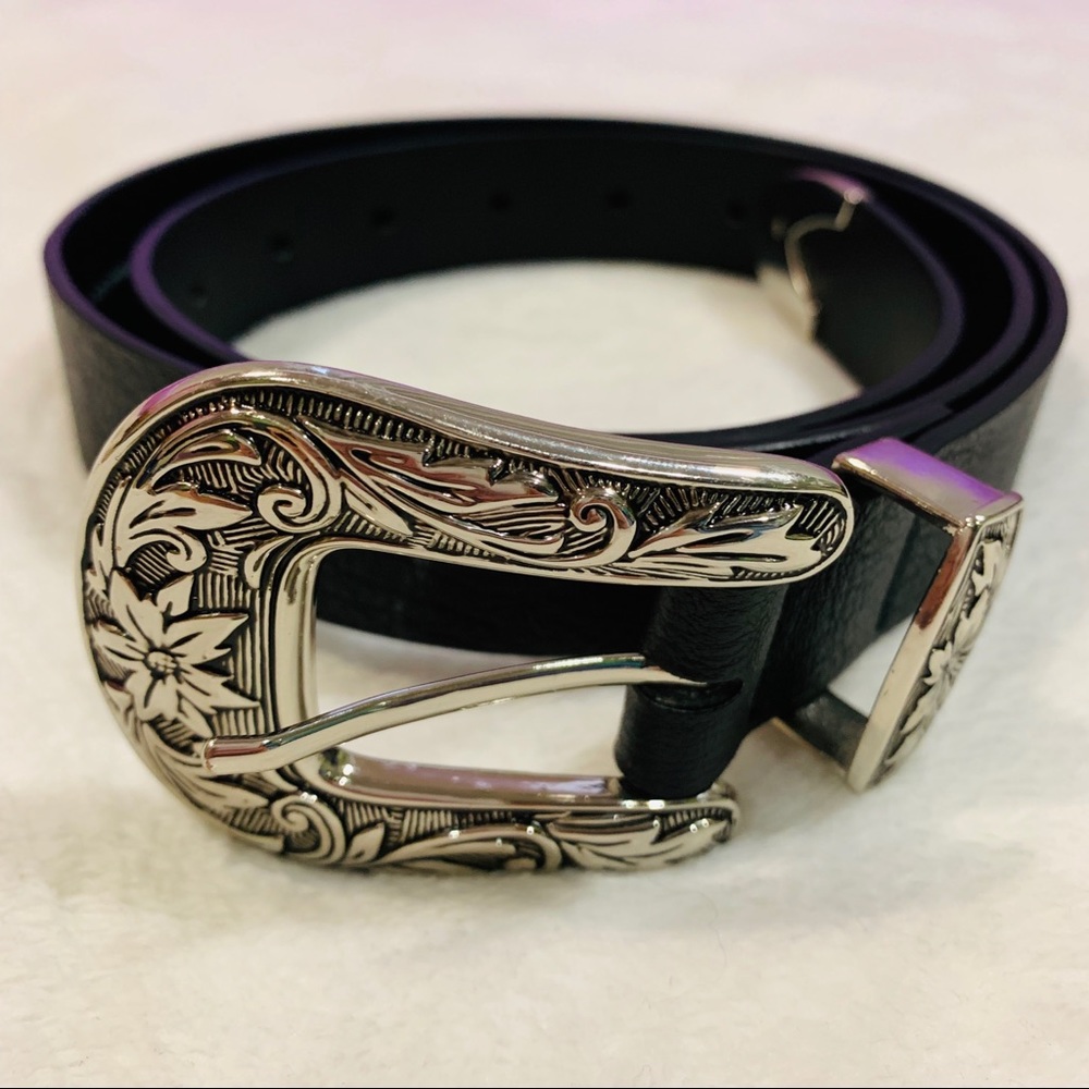 h&m divided western inspired narrow belt